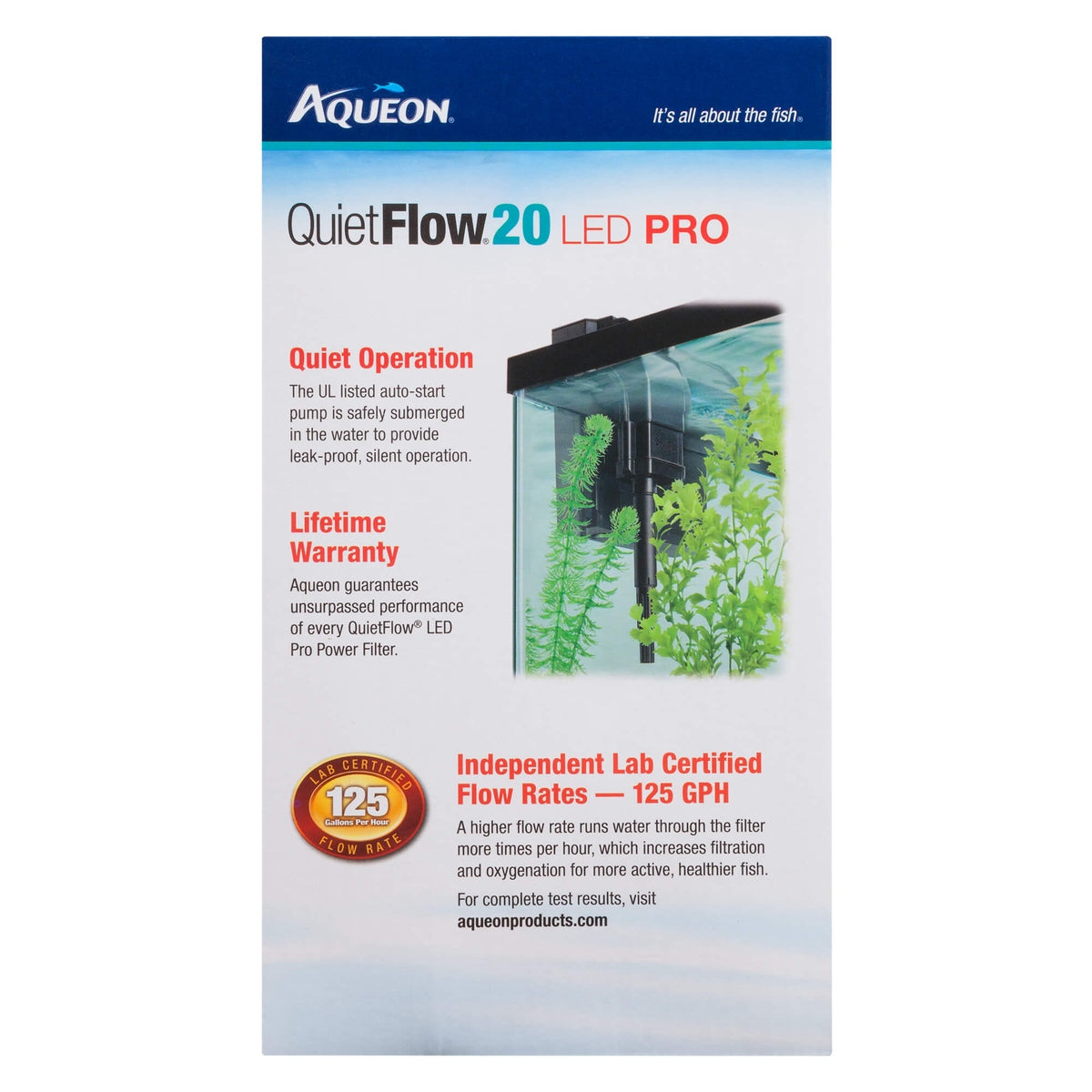 Aqueon QuietFlow LED PRO 20 Power Filter Aqueon
