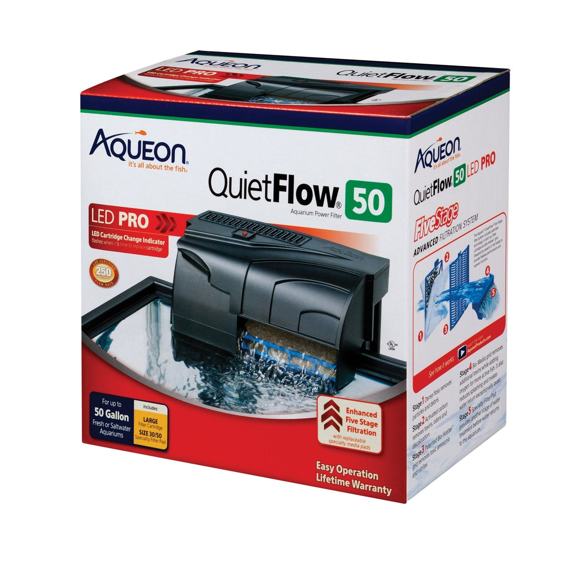 Aqueon QuietFlow LED PRO 50 Power Filter