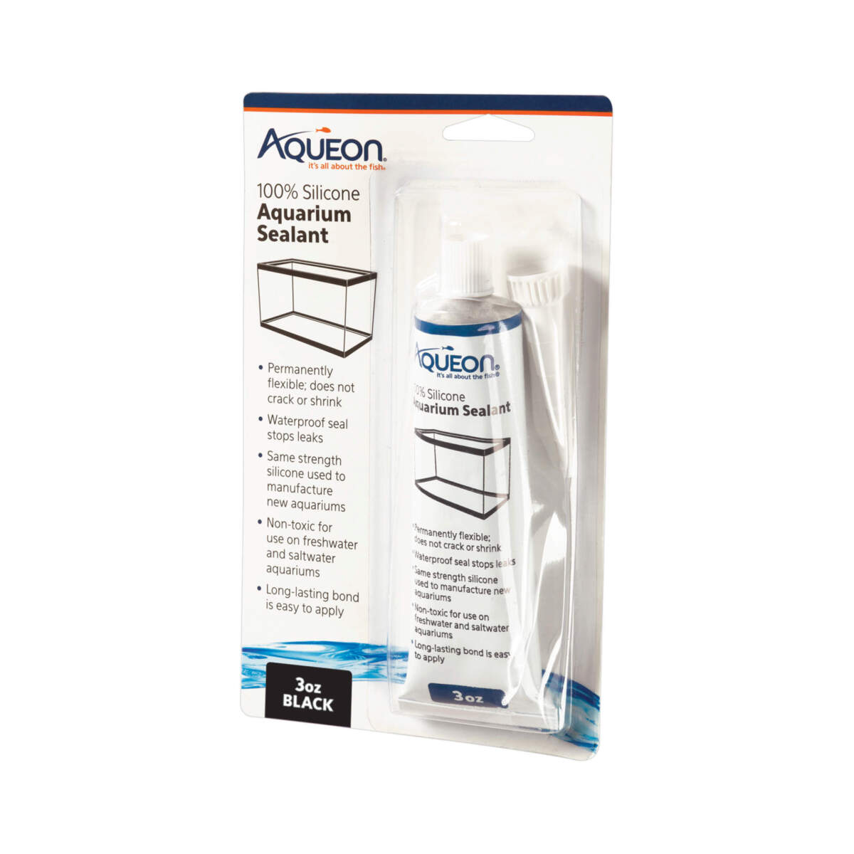 Aqueon Silicone Sealant Black 3oz