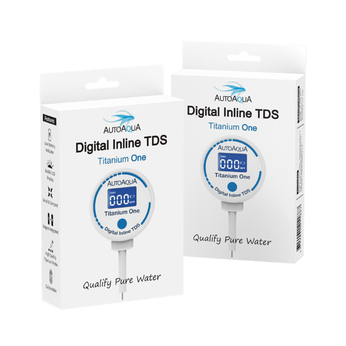 AutoAqua Digital Inline TDS - Titanium One