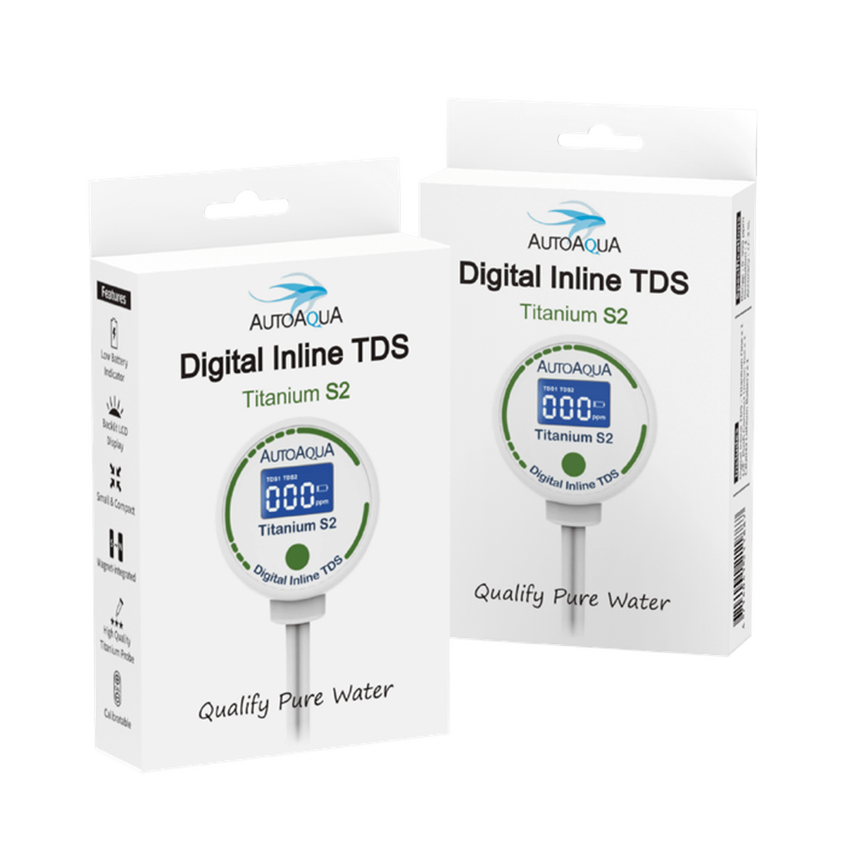 AutoAqua Digital Inline TDS - Titanium S2 AutoAqua / XPAQUA