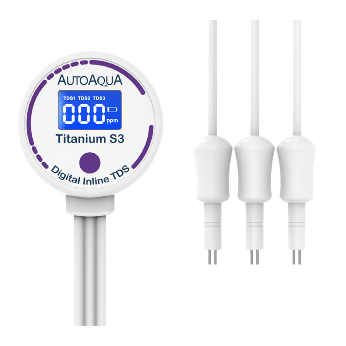 AutoAqua Digital Inline TDS - Titanium S3