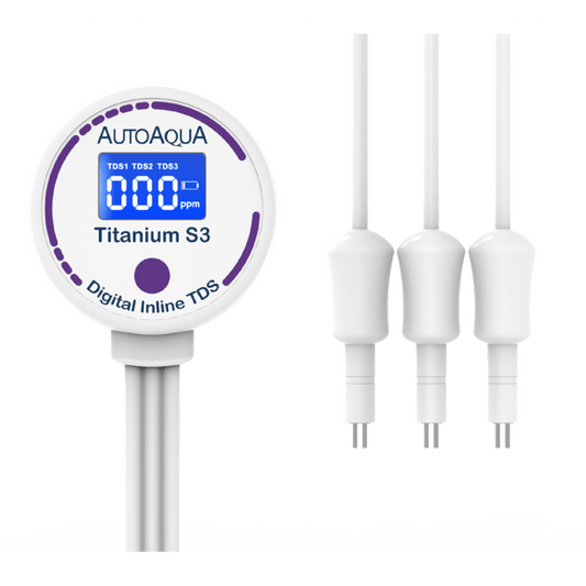 AutoAqua Digital Inline TDS - Titanium S3 AutoAqua / XPAQUA