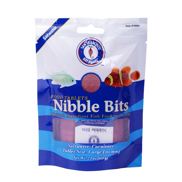 Bay Brand Nibble Bits - Saltwater Carnivore Large Tablets 2.1oz