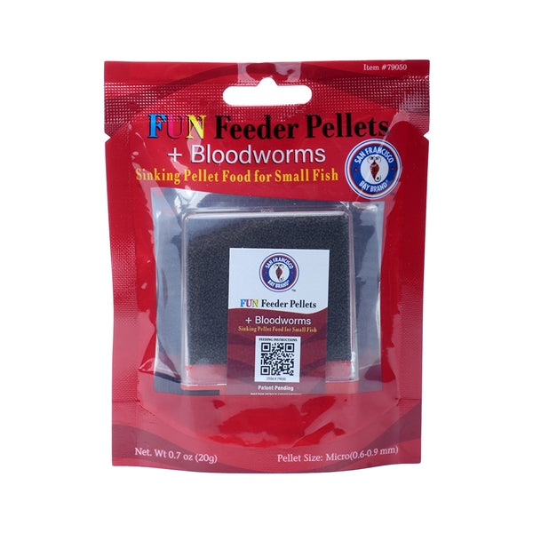 Bay Brand FUN Feeder Pellets - Bloodworms 0.7oz