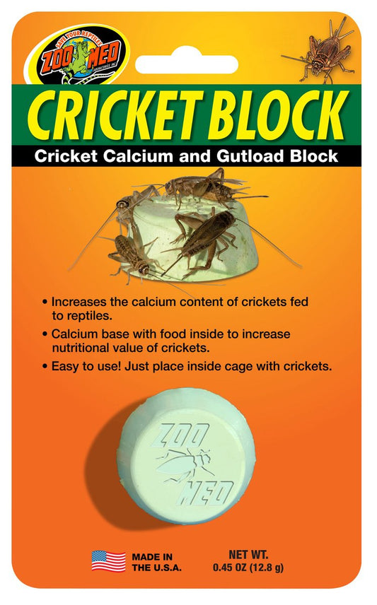 Zoo Med Cricket Block – Cricket Calcium and Gutload Block Zoo-Med