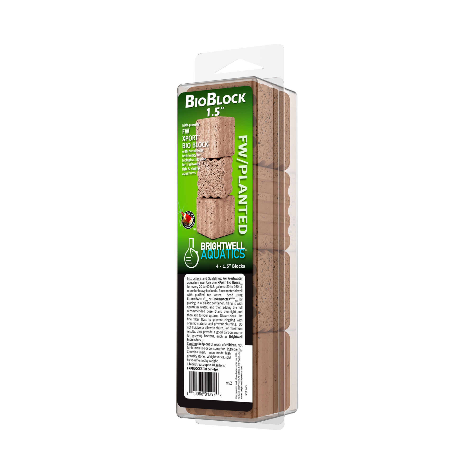 Brightwell Aquatics Brightwell Aquatics Xport Freshwater BIO Block - 1.5 Inch