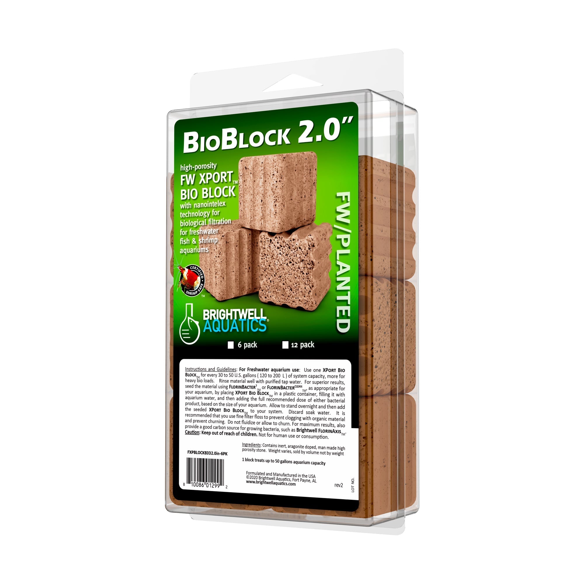 Brightwell Aquatics Brightwell Aquatics Xport Freshwater BIO Block - 2 Inch