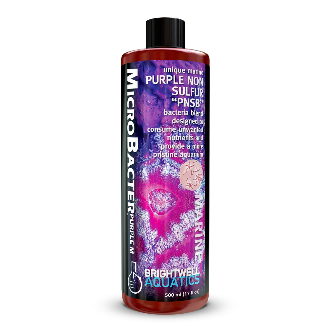 Brightwell Aquatics MicroBacter Purple M – Coralline Growth Accelerator & Surface Conditioning Bioculture
