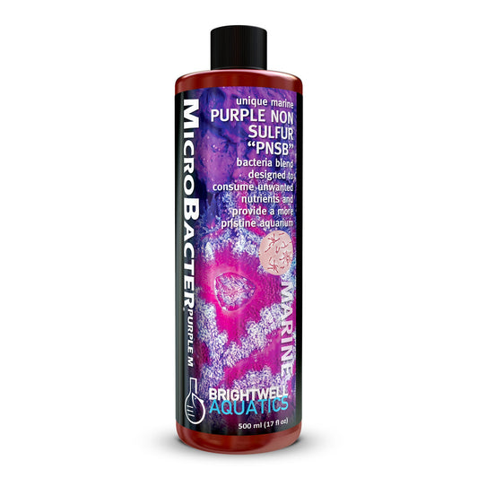 Brightwell Aquatics MicroBacter Purple M – Coralline Growth Accelerator & Surface Conditioning Bioculture