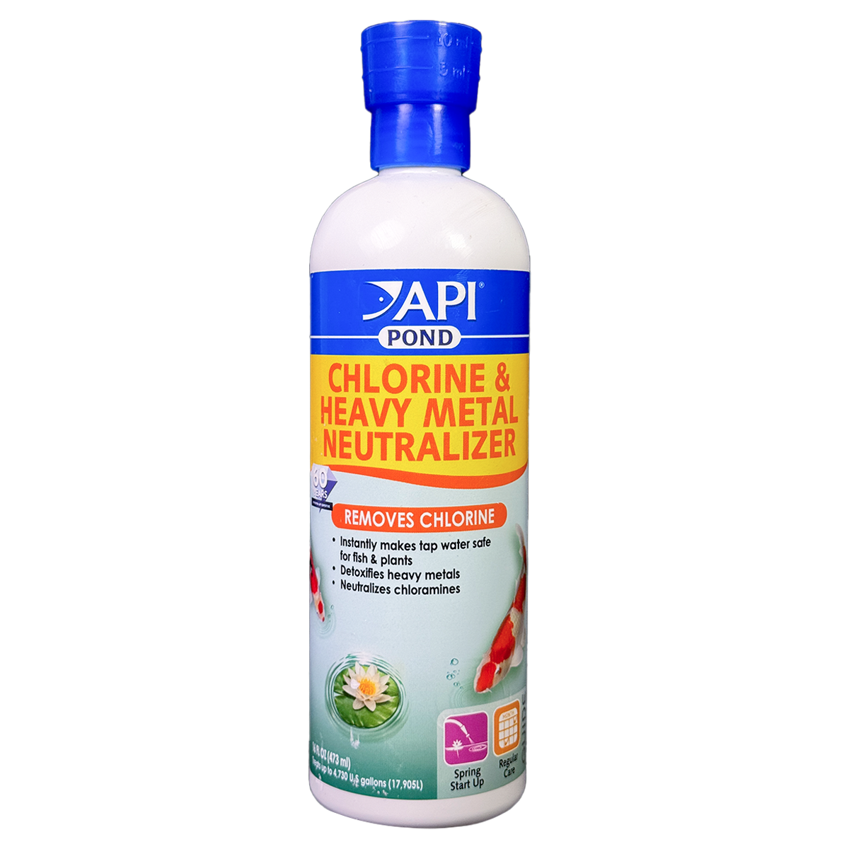 API Pond Chlorine & Heavy Metal Neutralizer – 16 oz, 32 oz API Fishcare API