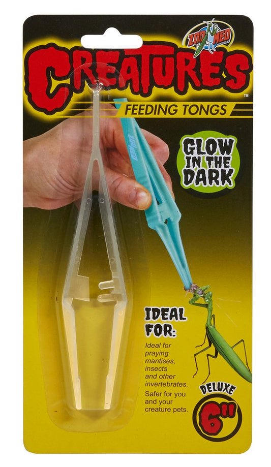 Zoo Med Creatures Feeding Tongs Glow in the Dark Zoo-Med