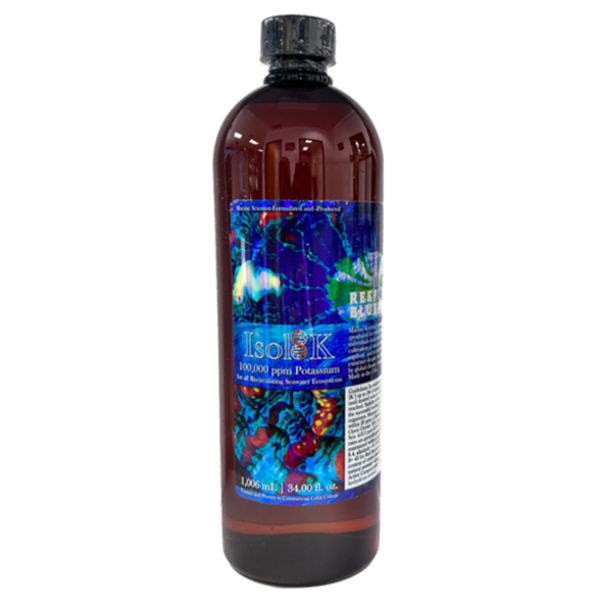 Captiv8 Reef BluePrint – Isol8:K 355 mL, 1006 mL — Ultra-Pure Potassium Supplement for Marine/Reef Captiv8 Aquaculture