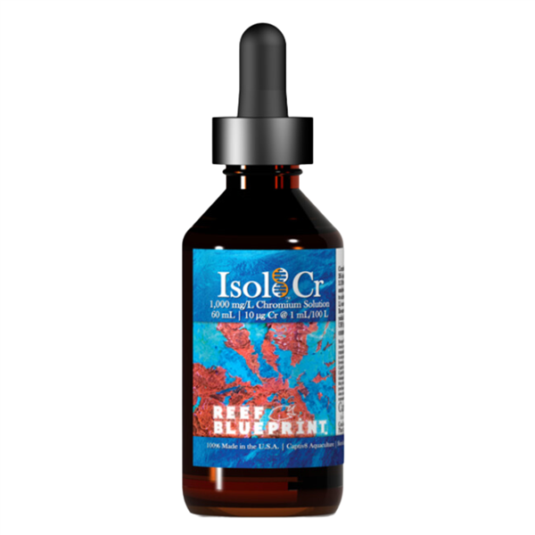 Captiv8 Reef BluePrint – Isol8:Cr 60 mL — Ultra-Pure Chromium Cr Trace Supplement for Marine/Reef Captiv8 Aquaculture