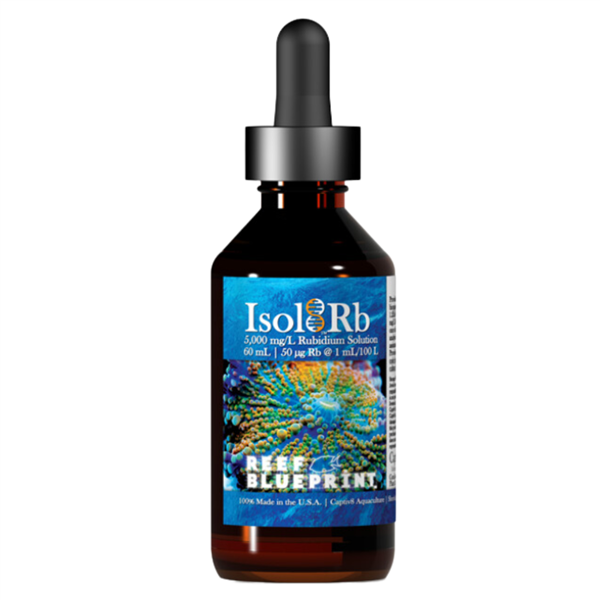 Captiv8 Reef BluePrint – Isol8:Rb 60 mL — Ultra-Pure Rubidium Rb Trace Supplement for Marine/Reef Captiv8 Aquaculture