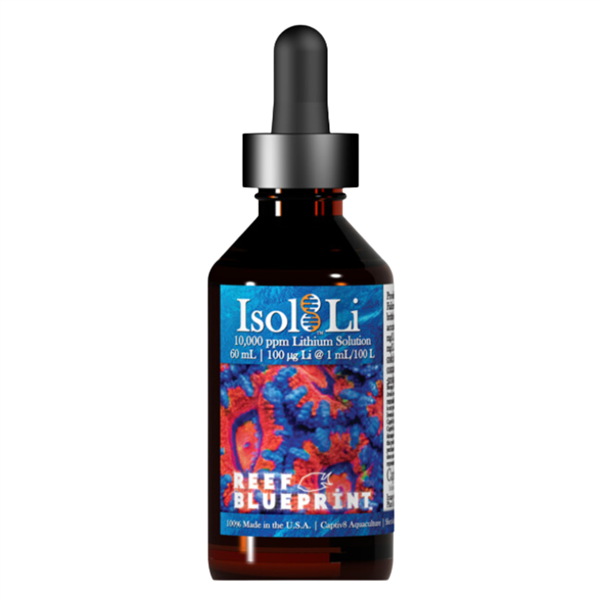 Captiv8 Reef BluePrint – Isol8:Li 60 mL — Ultra-Pure Lithium Li Trace Supplement for Marine/Reef Captiv8 Aquaculture
