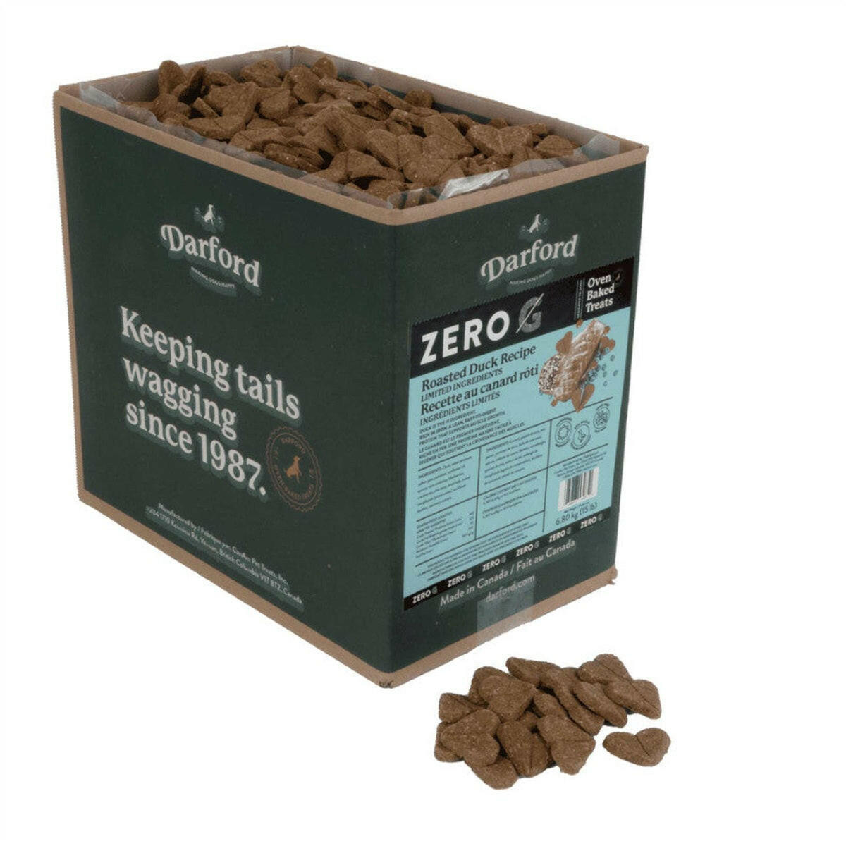 Darford Zero/G Oven Baked Dog Treats Roasted Chicken Recipe Darford