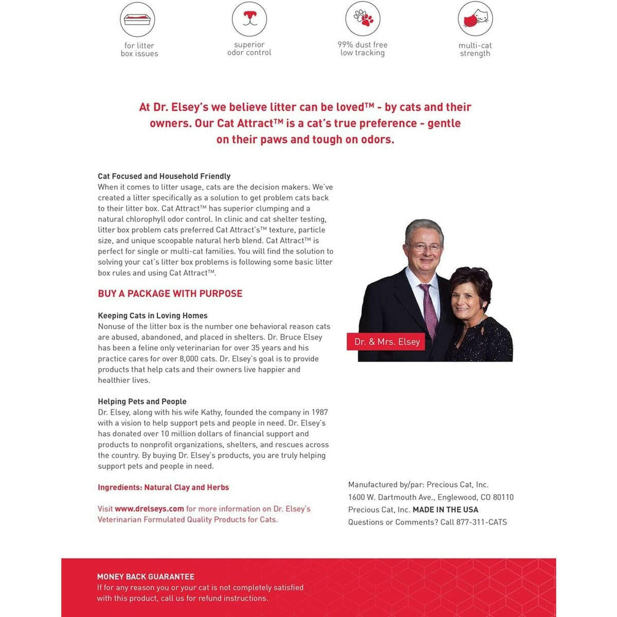Dr. Elsey's Cat Attract Scoopable Cat Litter Dr. Elsey's