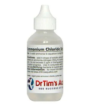 Dr. Tim’s Aquatics Ammonium Chloride Solution for Fishless Cycling Dr Tim’s Aquatics