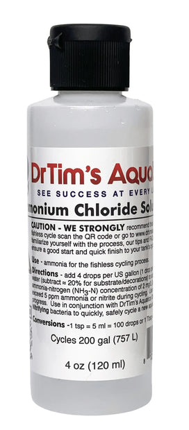 Dr. Tim’s Aquatics Ammonium Chloride Solution for Fishless Cycling Dr Tim’s Aquatics