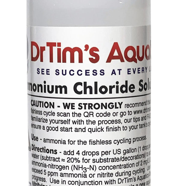 Dr. Tim’s Aquatics Ammonium Chloride Solution for Fishless Cycling Dr Tim’s Aquatics