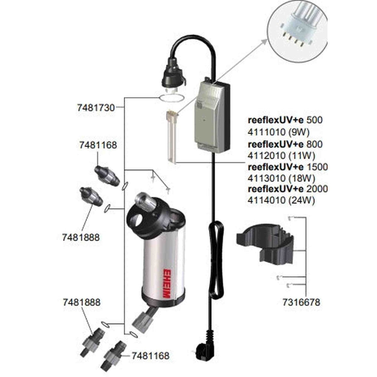 Eheim reeflexUV 2000+e - WiFi - 24 Watt