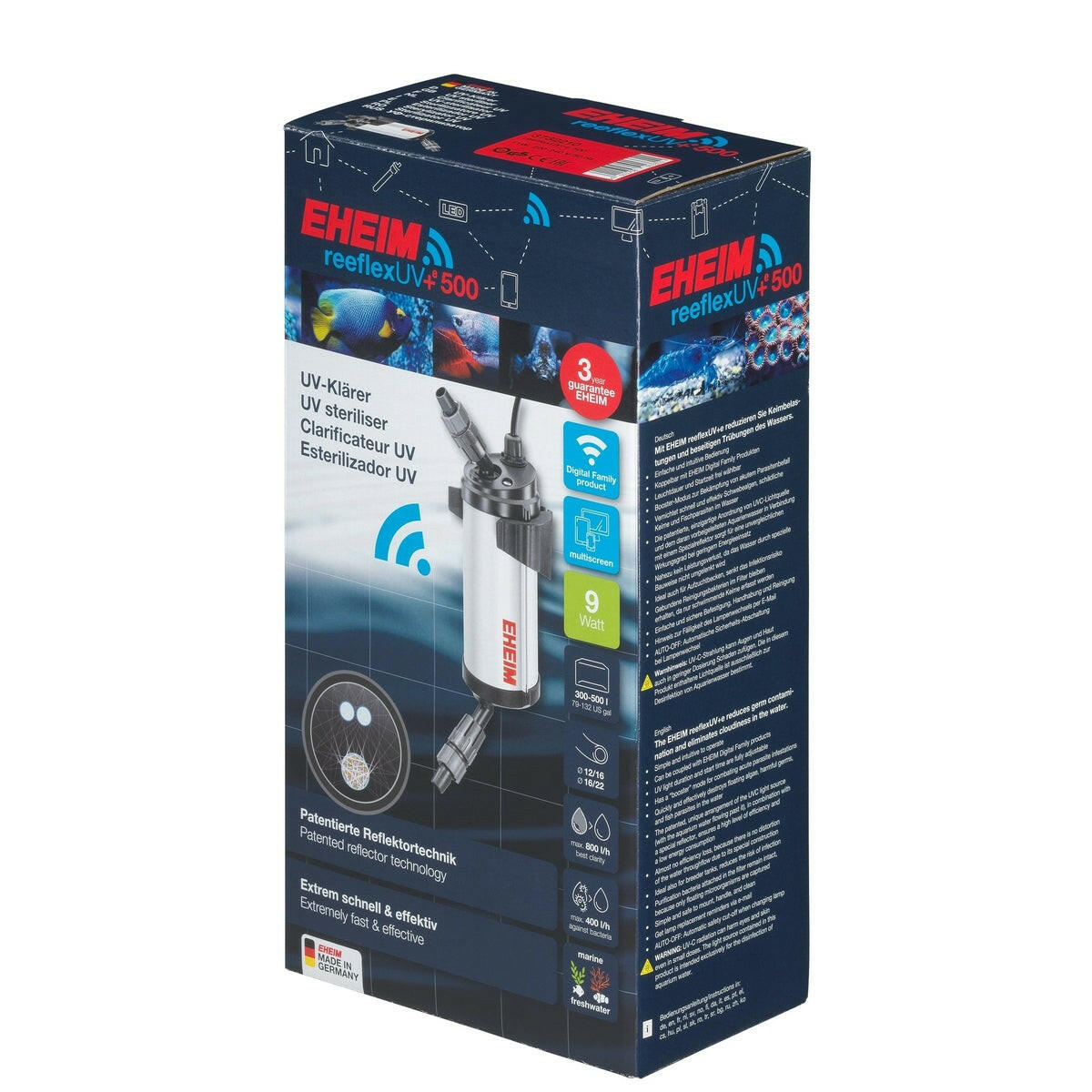Eheim reeflexUV 500+e - WiFi - 9 Watt Eheim