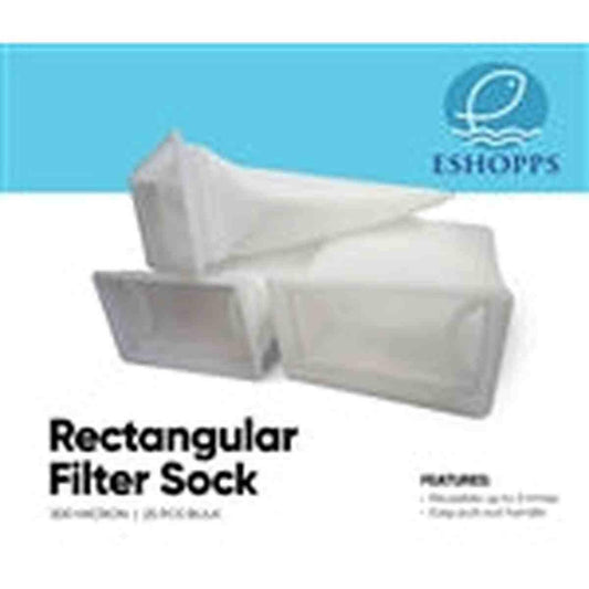 Eshopps Rectangle Filter Sock 300 Micron 25 Pack Eshopps