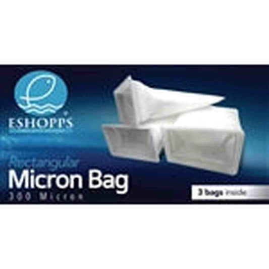 Eshopps Rectangle Filter Sock 300 Micron 3 Pack Eshopps
