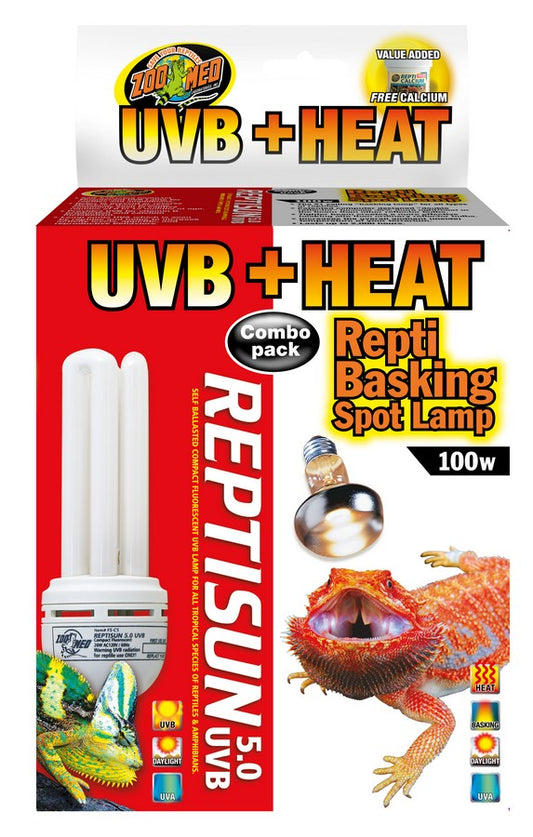 Zoo Med Heat + UVB Combo Pack Zoo-Med