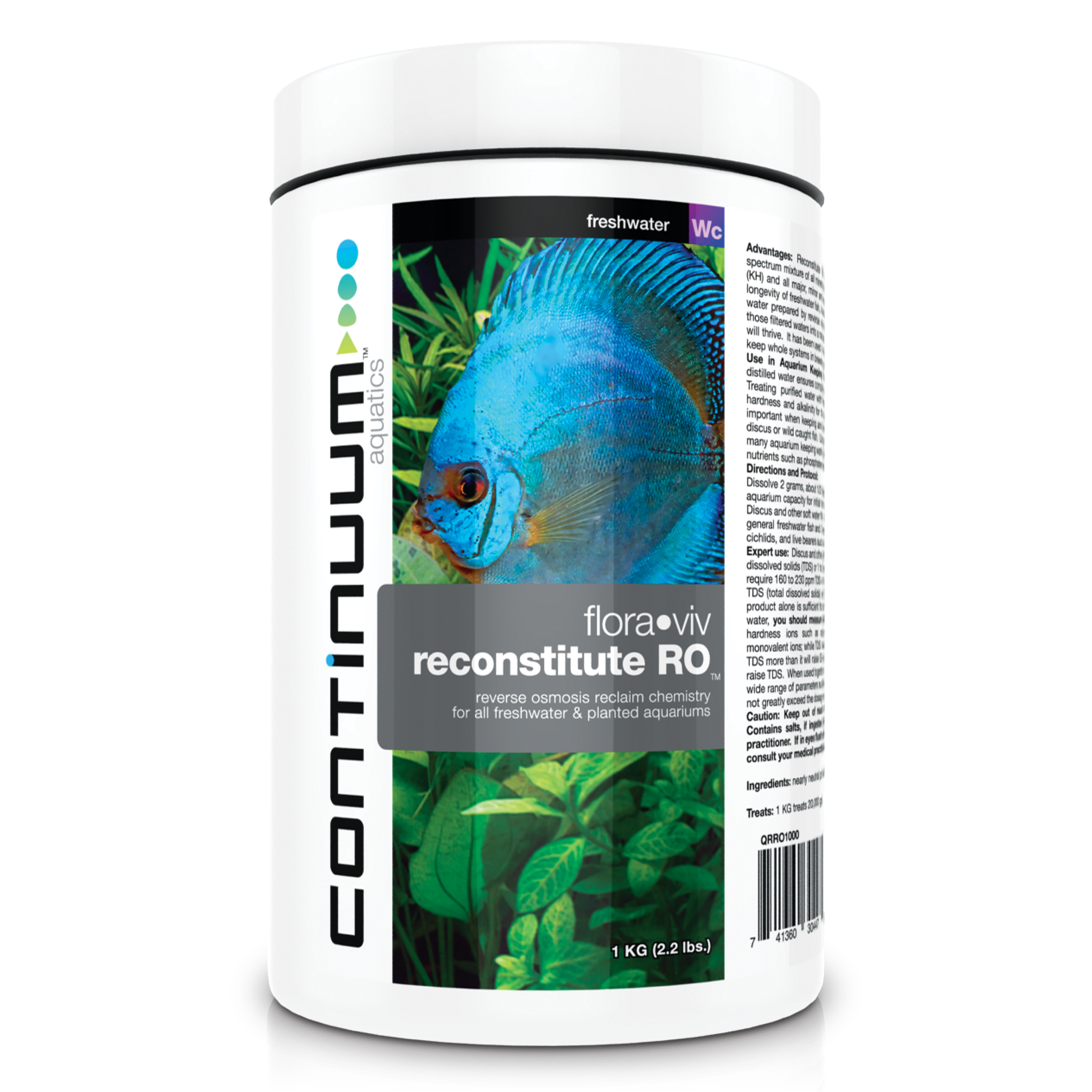 Continuum Aquatics Continuum Aquatics Flora Viv Reconstitute RO - Dry