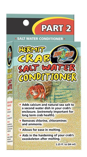 Zoo Med Hermit Crab Salt Water Conditioner Zoo-Med