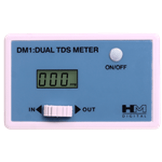 HM Digital Dual TDS Monitor w/ 1/4" push fittings HM