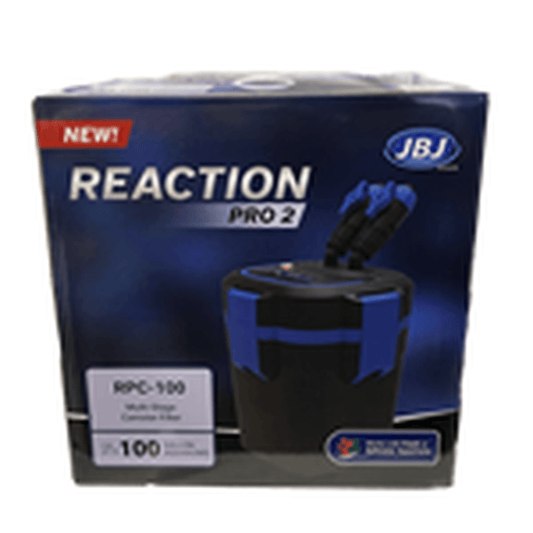 JBJ Reaction PRO 2 - Multi Stage Canister Filter up to 100 gallons, 7 Watt UV - 360 gph JBJ