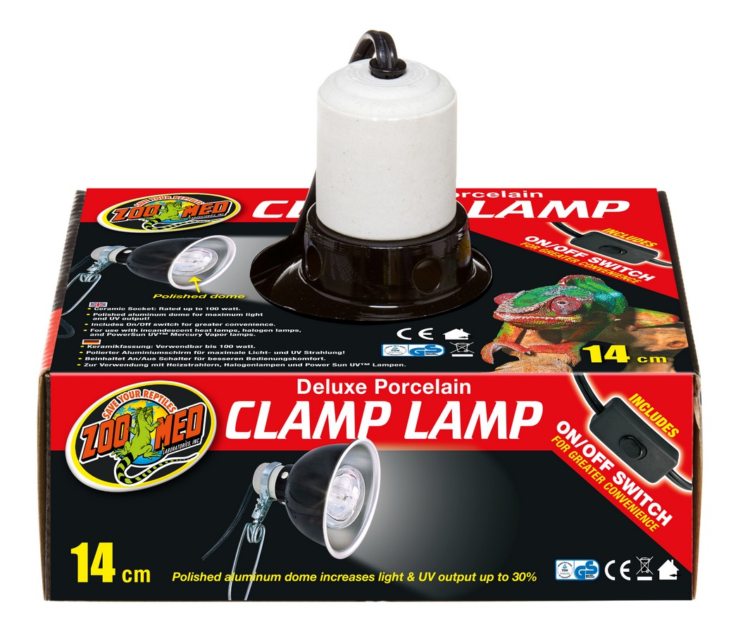 Zoo Med Deluxe Porcelain Clamp Lamp Zoo-Med