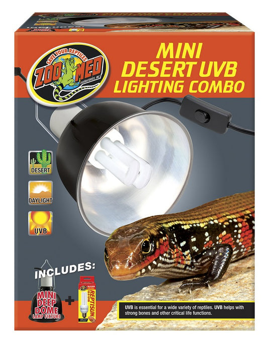 Zoo Med Mini Desert UVB Lighting Combo Zoo-Med