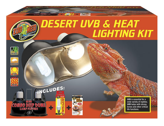 Zoo Med Desert UVB & Heat Lighting Kit ZooMed