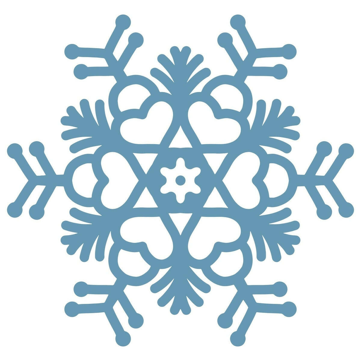 Lawn and Pets Christmas Wood Snow Flakes Design 75 Lawn and Pets