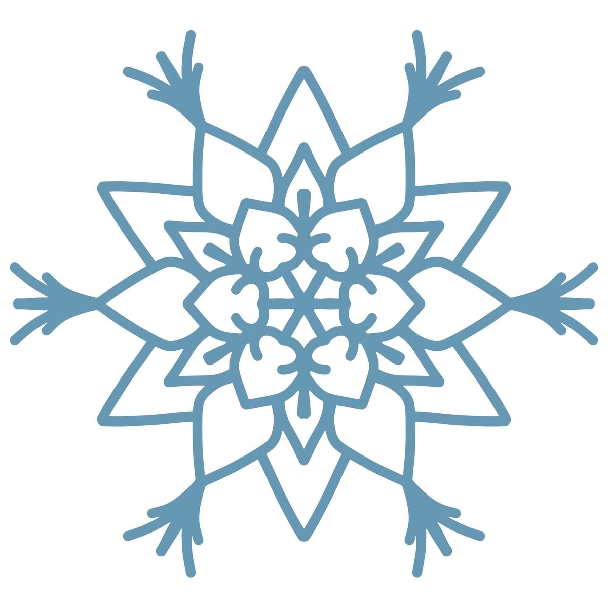 Lawn and Pets Christmas Wood Snow Flakes Design 89 Lawn and Pets