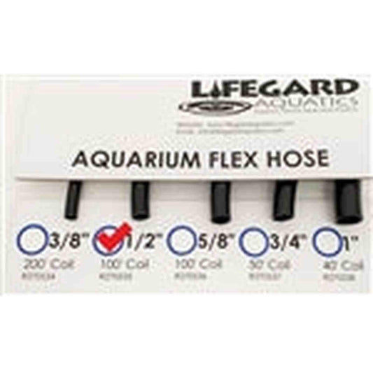 Lifegard 1/2" ID x 100' PVC Flexible Tubing - Black Lifegard Aquatics