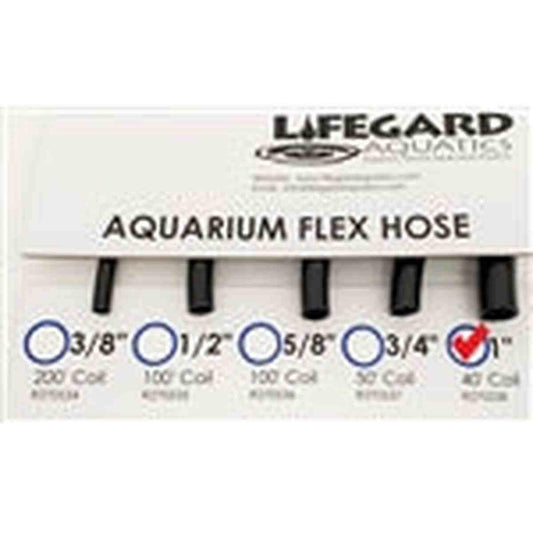 Lifegard 1" ID x 40' PVC Flexible Tubing - Black Lifegard Aquatics