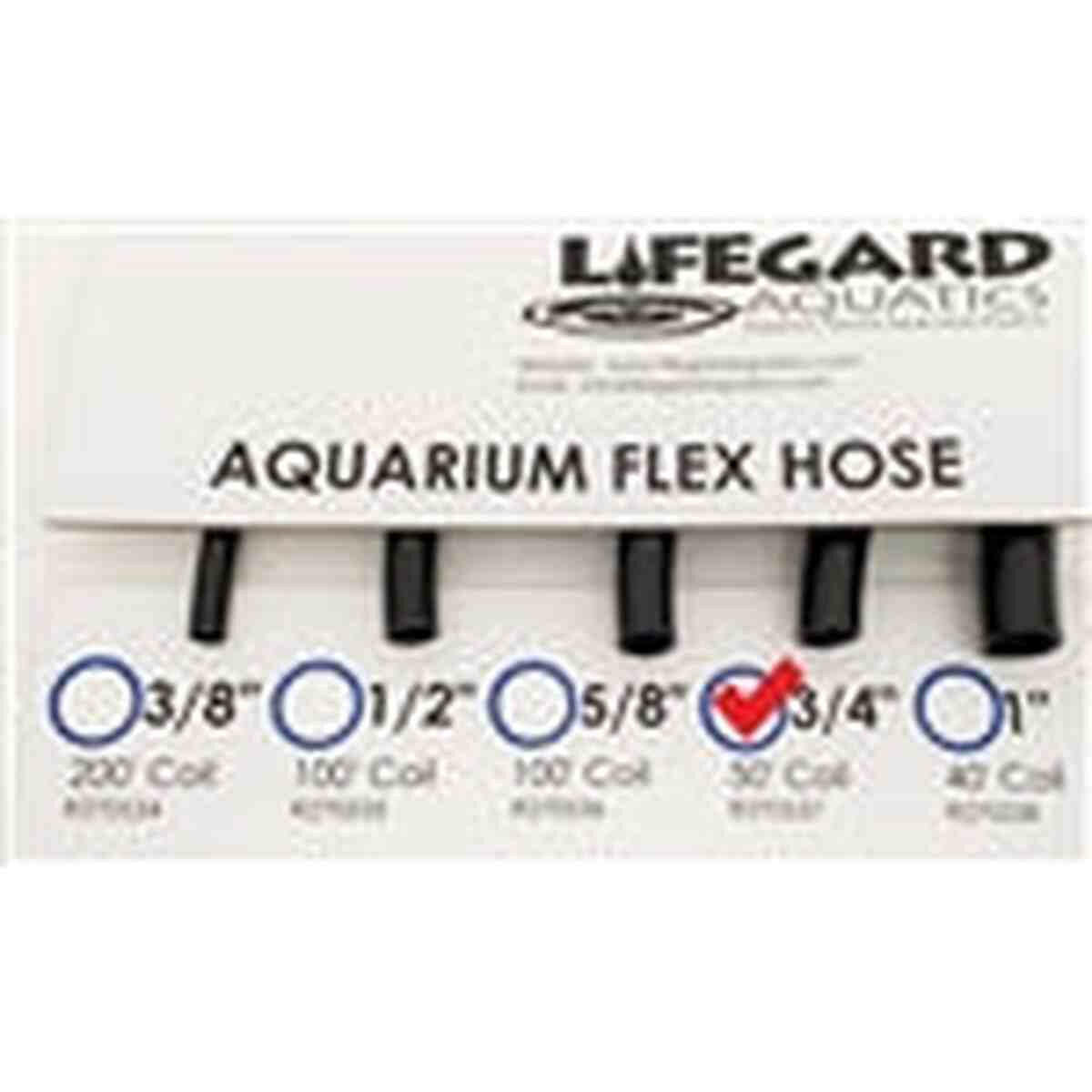 Lifegard 3/4" ID x 50' PVC Flexible Tubing - Black Lifegard Aquatics