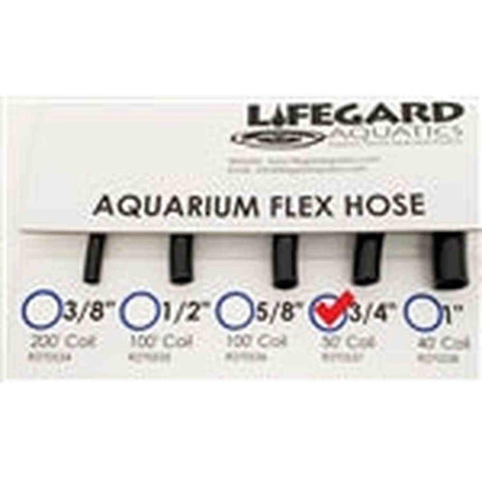 Lifegard 3/4" ID x 50' PVC Flexible Tubing - Black Lifegard Aquatics