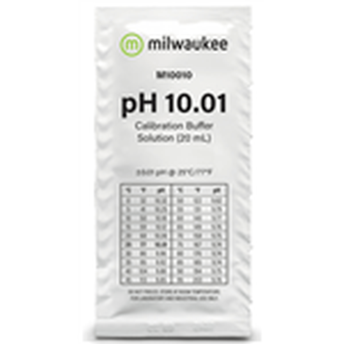Milwaukee 10.01 pH Buffer Solution 20mL Sachet Milwaukee