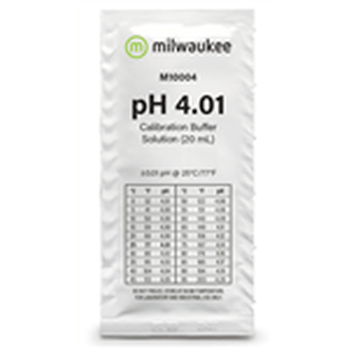 Milwaukee 4.01 pH Buffer Solution 20mL Sachet Milwaukee