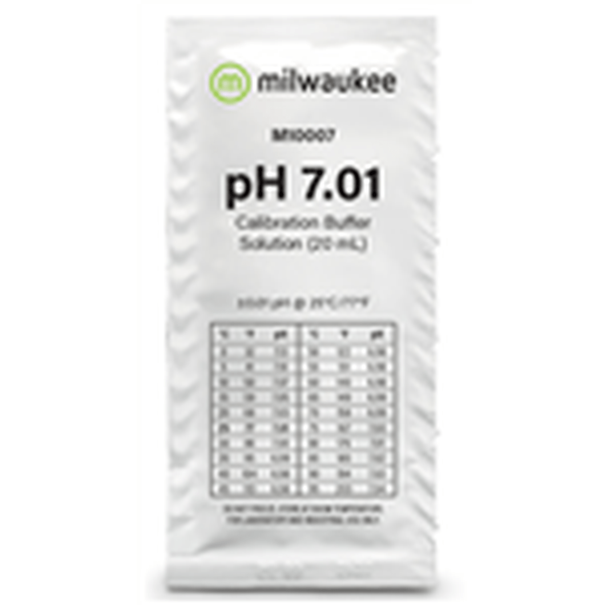 Milwaukee 7.01 pH Buffer Solution 20mL Sachet Milwaukee