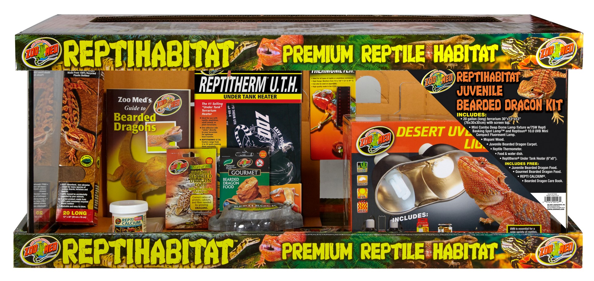 Zoo Med ReptiHabitat Juvenile Bearded Dragon Kit Zoo-Med