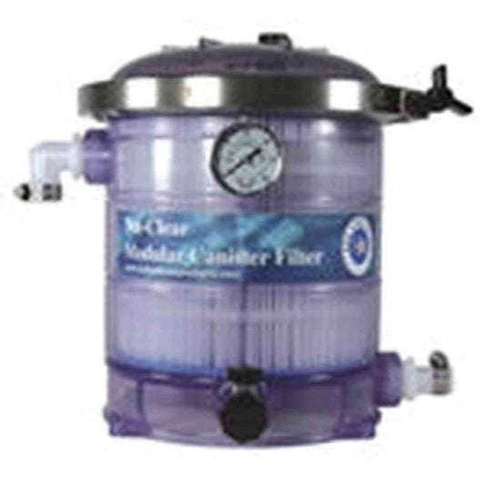 Nu-Clear Modular Canister Filter Model 533 with Micron Cartridge, Carbon & Gauge Nu-Clear