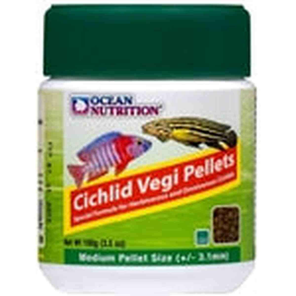 Ocean Nutrition Cichlid Vegi Pellets Medium 100g Ocean Nutrition