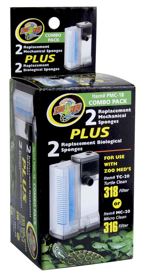 Zoo Med Replacement Sponges Combo Pack Zoo-Med